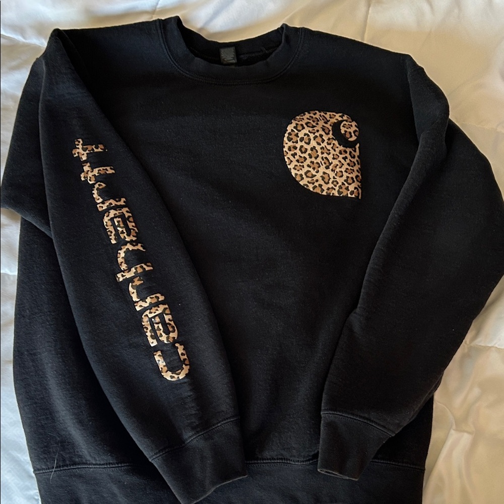Cheetah carhartt sweatshirt